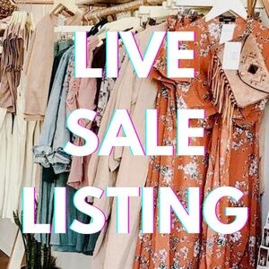 ORANGE STICKER: LIVE LISTING: 1-25